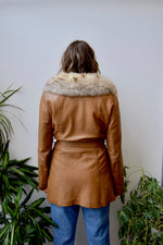 Seventies Leather & Fur Trench