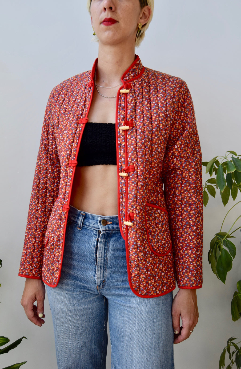 Ditsy Floral Quilted Jacket