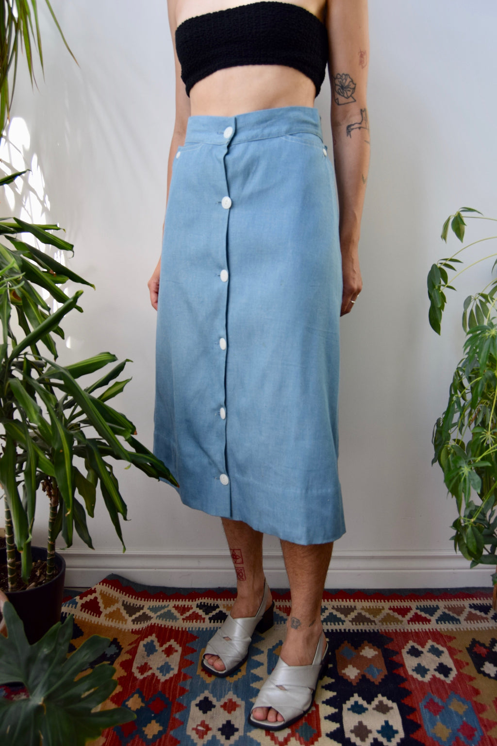 Forties Chambray Skirt