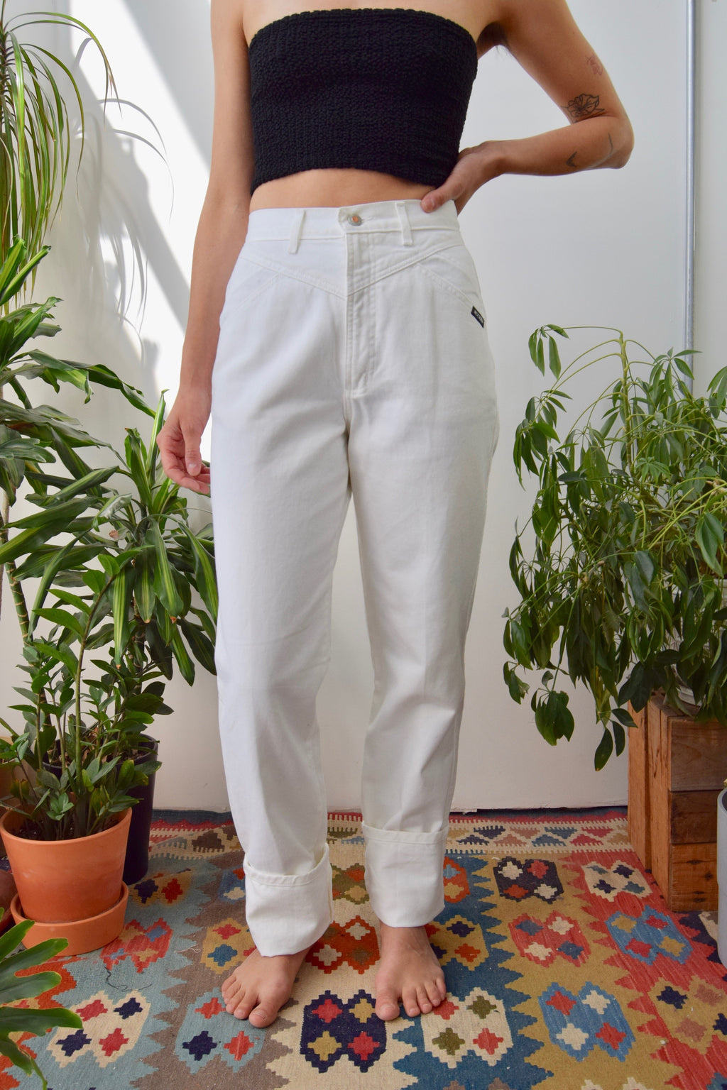 White Western Jeans