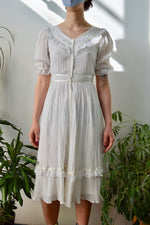 Gauzy Cotton "Gunne Sax" Prairie Dress