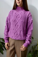 Mulberry Cotton Mockneck Sweater