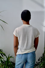 Cream Threadbare Basic Tee