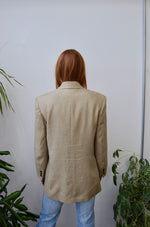 Beige Linen Blazer