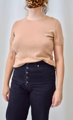 Camel Cashmere Sweater Tee