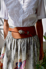 Leather Snake Kidney Belt