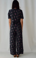 90's Rayon Floral Pantsuit