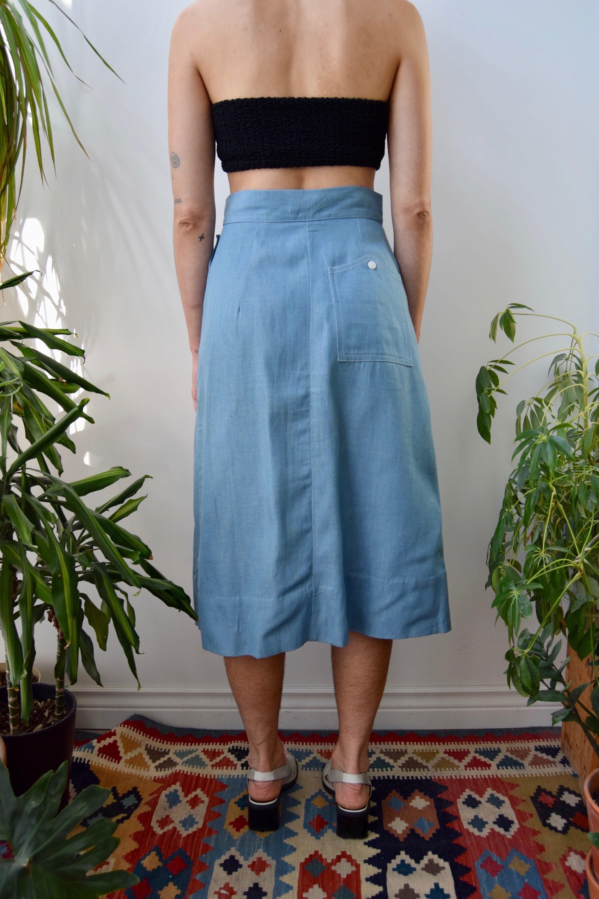 Forties Chambray Skirt