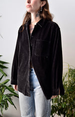 Black Cord Button Up