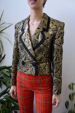 Cropped Gilt Blazer