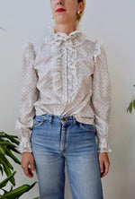 Extra Ruffle Floral Blouse