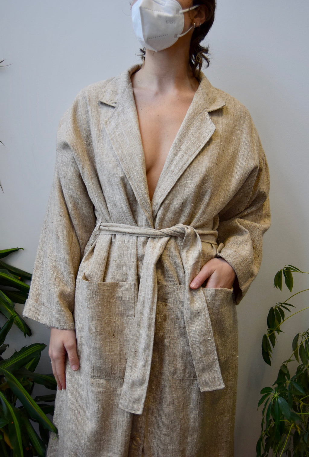 Raw Silk Trench