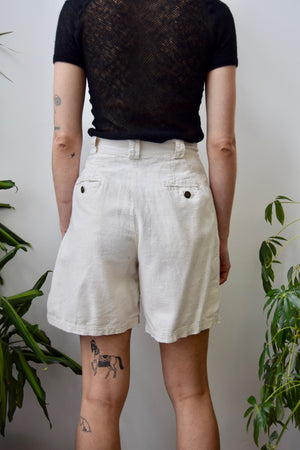 Cotton Linen Trouser Shorts