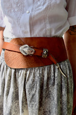 Leather Snake Kidney Belt