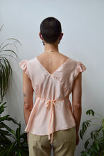 Vintage Satin Ballet Pink Top