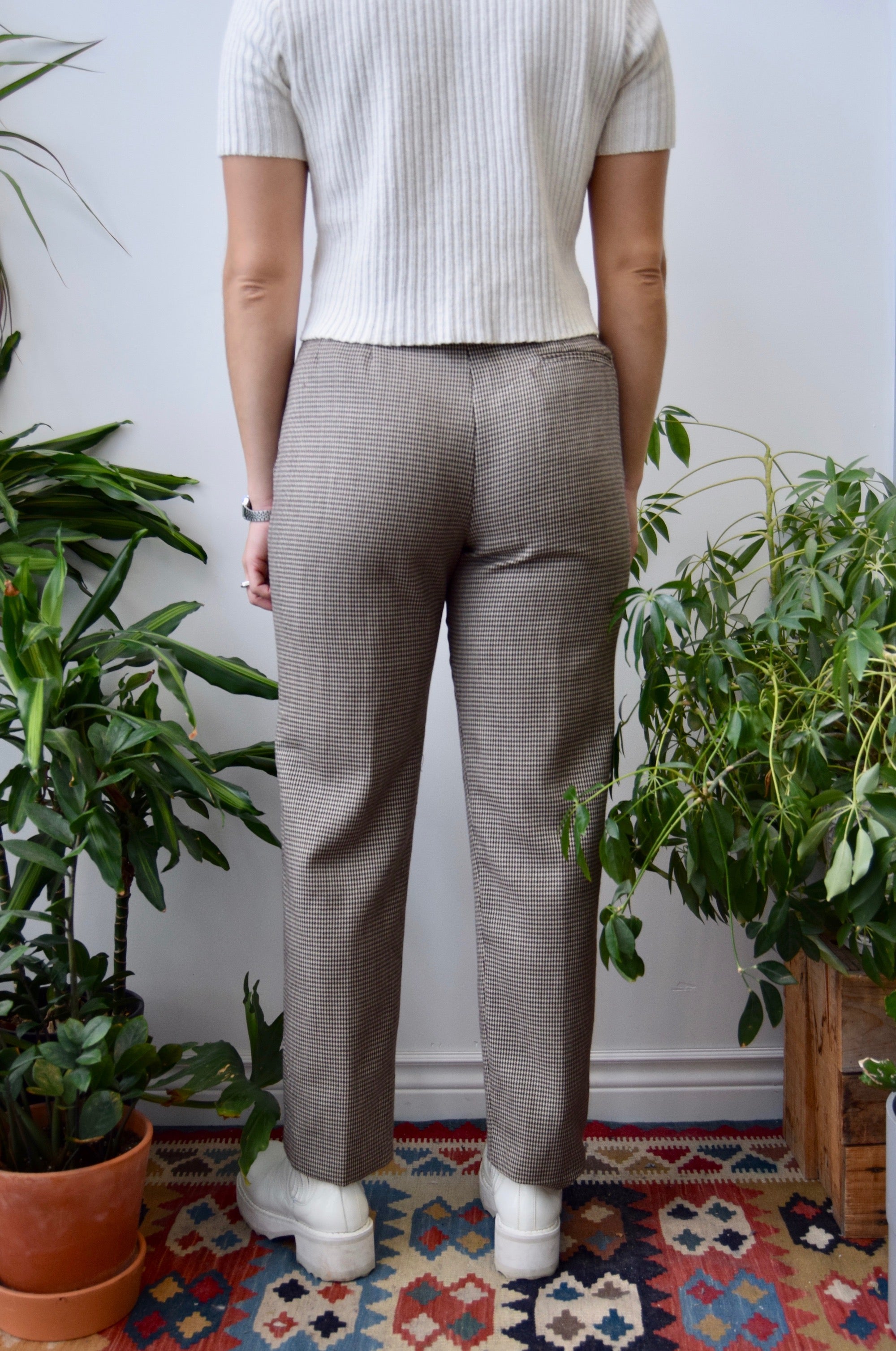 Cocoa Houndstooth Trousers