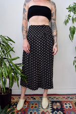 Polka Pleated Skirt