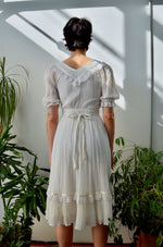 Gauzy Cotton "Gunne Sax" Prairie Dress