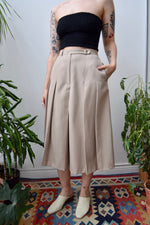 Pleated Wool Culottes