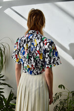 Rainbow Penguin Button Up