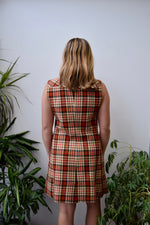 "California Girl" 60's/70's Plaid Dress