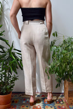 Parchment Linen Blend Trousers