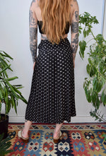 Polka Pleated Skirt