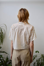 Tan Striped Button Up