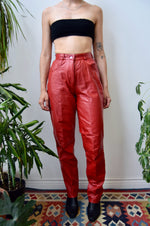 Fire Engine Leather Pants