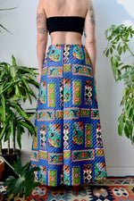 Seventies Quilted Maxi Skirt