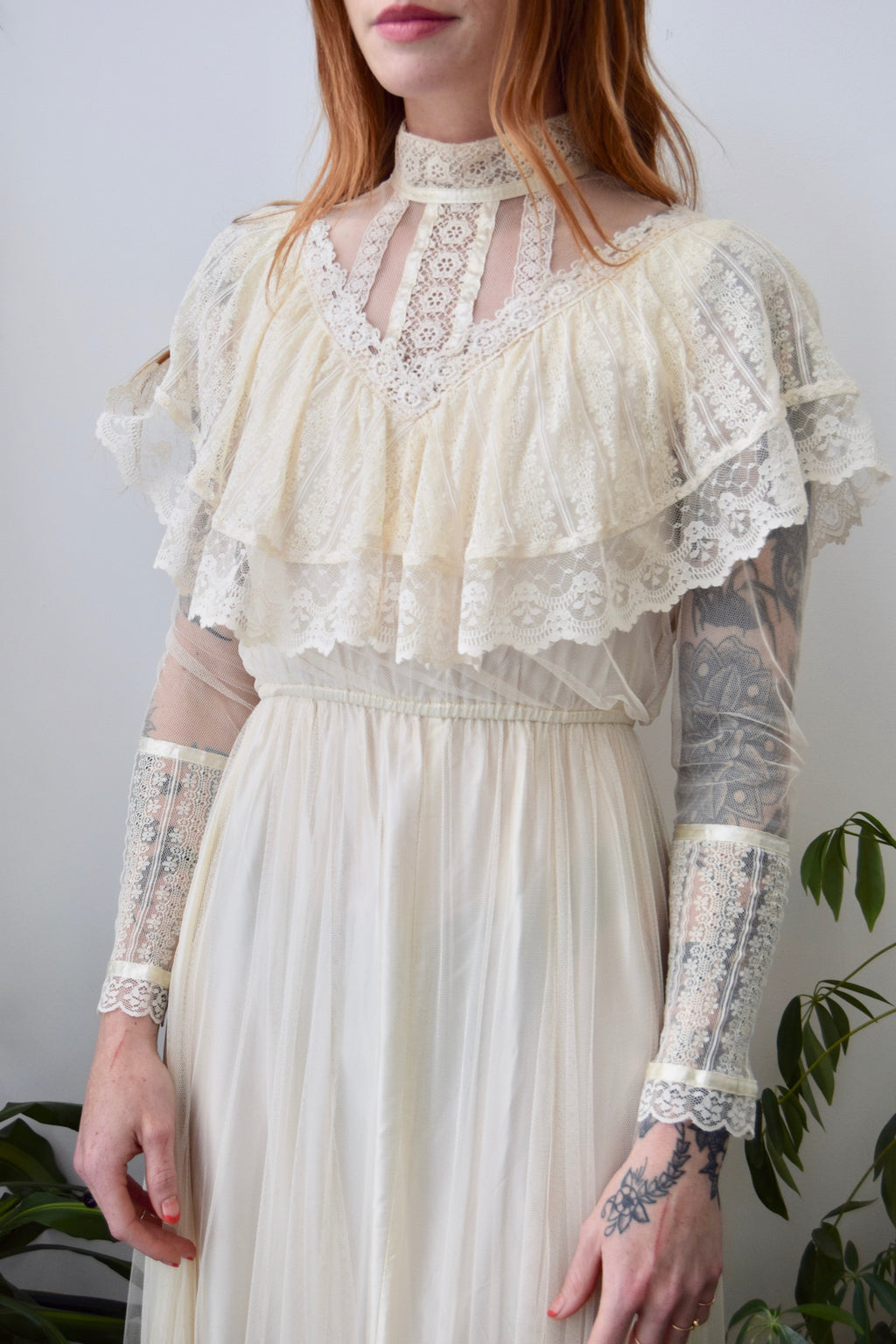 Seventies Lace Gunne Sax Dress