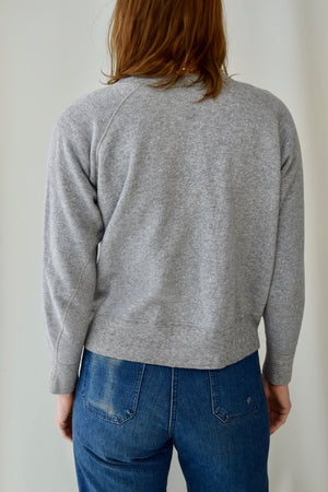 Perfect Cotton Heather Grey 1960's Flagg Utica Bodygard Sweatshirt