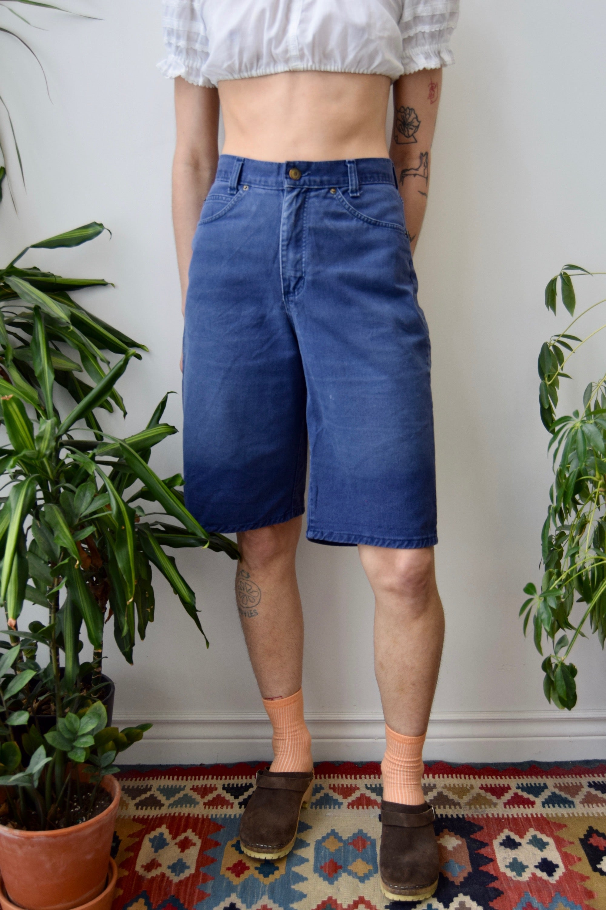 Sunfaded Indigo Shorts