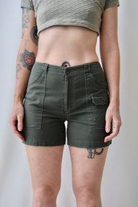 Army Green Cargo Shorts