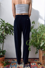 Pleated Velvet Trousers
