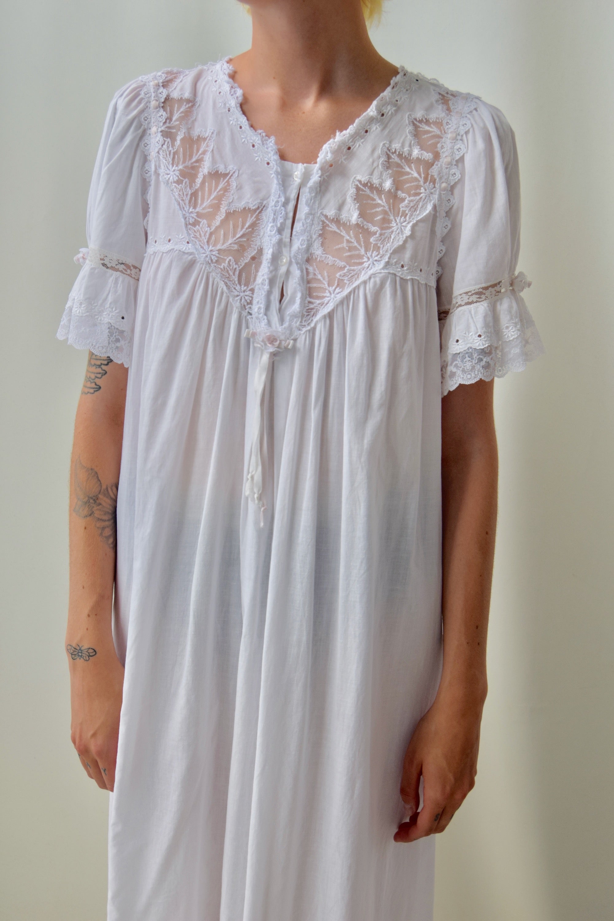 Christian Dior White Silk Nightgown