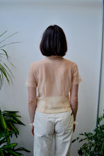 Fifties Peach Sheer Nylon Blouse