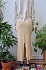 Butterscotch Silk Knit Skirt