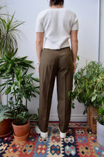 High Waist Houndstooth Trousers