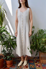 Linen Button Front Dress