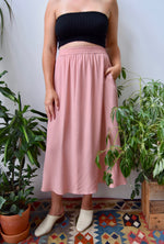 Dusty Rose Silk Skirt