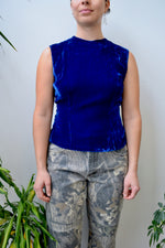 Cobalt Velvet Top