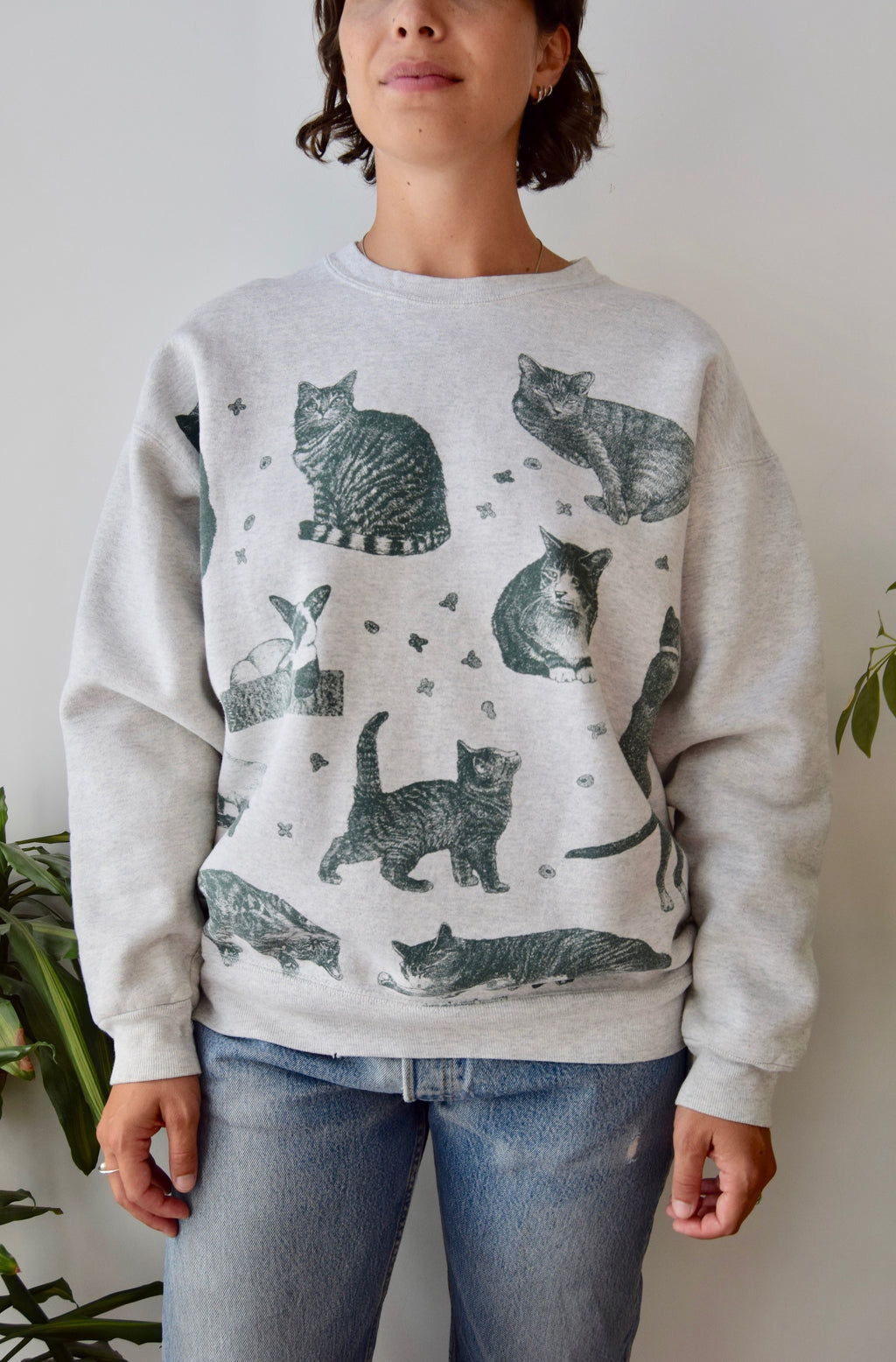 All Over Cat Sweatshirt