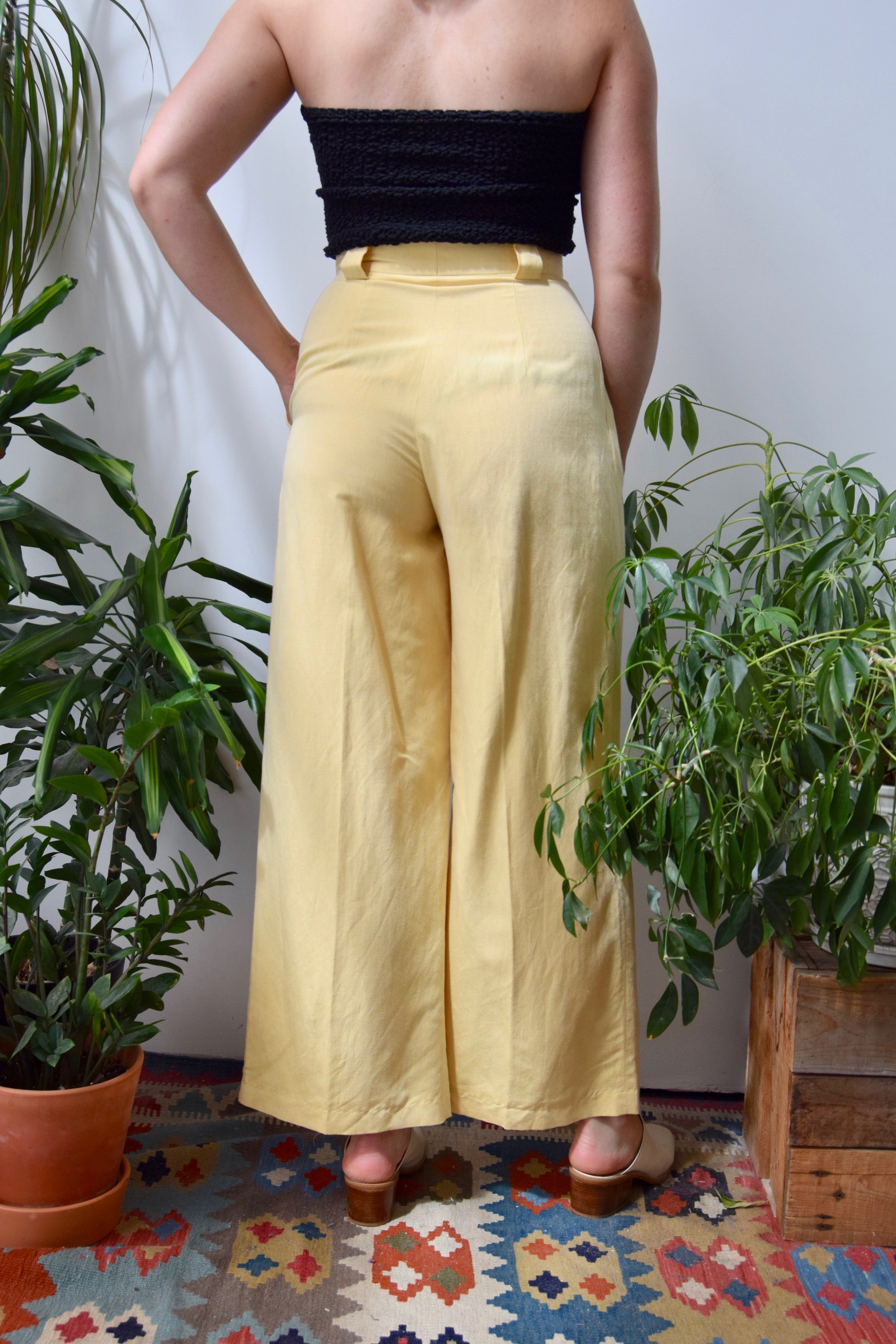Peaches and Cream Wide Leg Trousers