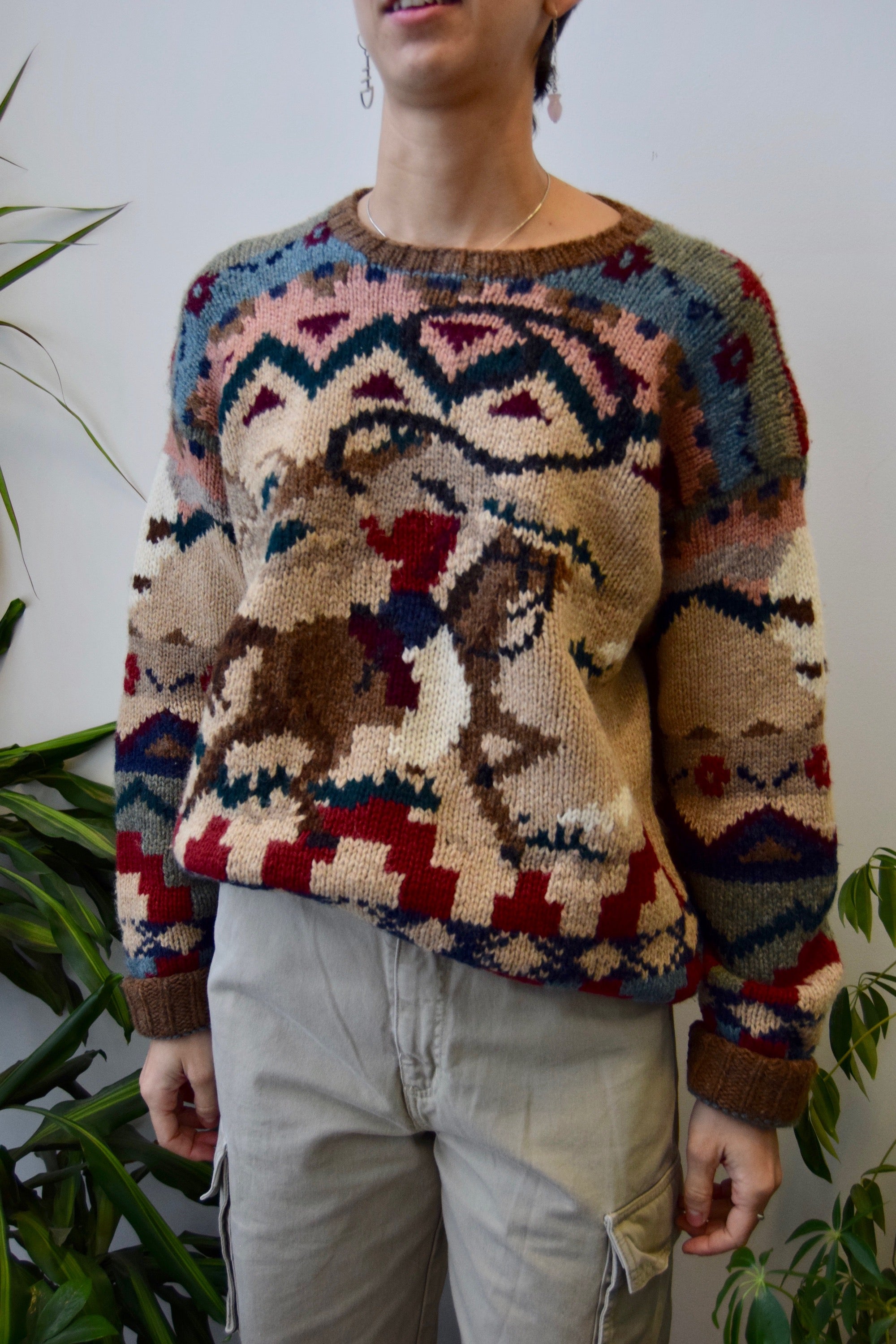 Nineties "Polo" Cowboy Wool Sweater