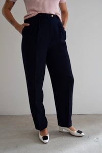 Ralph Lauren French Navy Wool Trousers