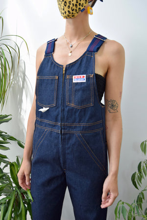 Deadstock Raw Denim Workwear Overalls