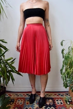 Roger Freres Magenta Silk Skirt