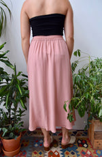 Dusty Rose Silk Skirt