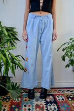 Flower Power Chambray Flares